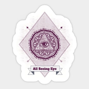 All Seeing Eye Sacred Geometry Sticker